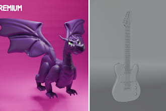 do a 3d character sculpture or prop