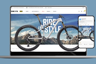 design bicycle shopify store bike accessories store electric bicycle, bike store