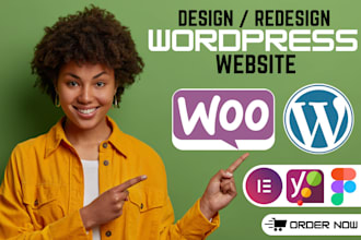 design, redesign, build, rebuild, clone, edit, fix or revamp wordpress website