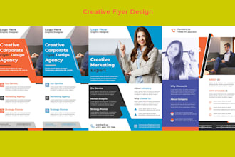 design business, creative and corporate flyer