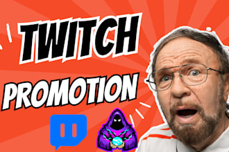 do promotional twitch channel, video marketing, for your twitch stream promotion