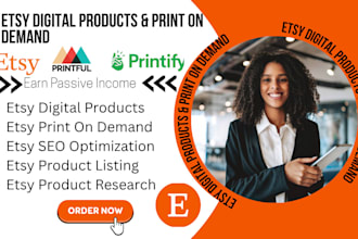 setup etsy shop etsy digital products design etsy print on demand etsy SEO