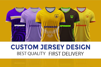 do custom, sports, esports , gaming sublimation jersey design
