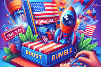 boost rumble promotion, channel monetization to UK USA audience