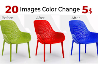 professional photoshop color change and quick recolor services