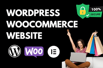 create wordpress woocommerce website, ecommerce website, online store webshop