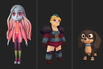 model custom 3d toon characters for games and metaverse