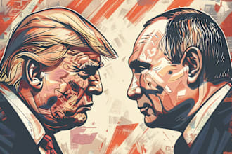 illustrate your political cartoon or cartoon caricature