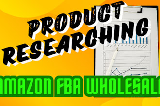 product researching and hunting for amazon fba wholesale