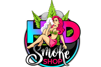 design modern minimalist business logo for vape and smoke shop