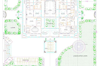 professional in 2d floor plan and interior design drawings on autocad