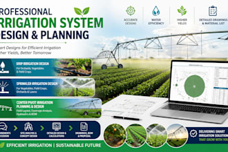 design irrigation system for agricultural farms