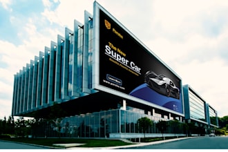 create billboard banner and web banner