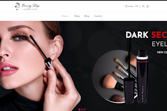 design spa beauty shopify store cosmetics store makeup store beautysalon website