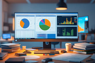 do professional data analysis with visualization for you