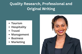 do strategic tourism, business, hospitality, economics, marketing assigned tasks