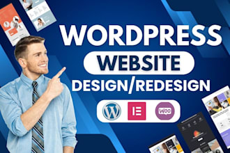 build responsive wordpress website design, redesign web and website development