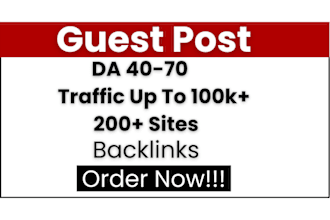 do guest posting on highr da and high traffic sites