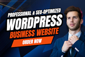 design a clean, professional, and responsive wordpress business website