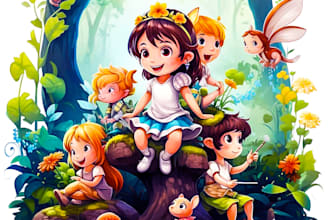 watercolor children book illustrations