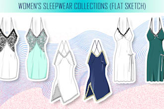 do fashion design and fashion illustration technical flats
