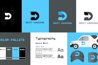 design  modern brand identity,brand style guides and corporate brand identity