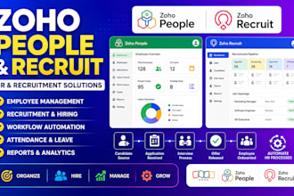 setup zoho people and zoho recruit for HR and hiring