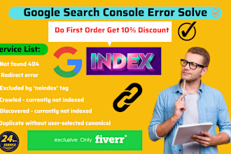 fix google search console errors and URL indexing issues