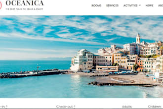 design short term rental website