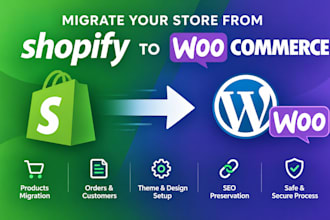 redesign and migrate your shopify ecommerce website on woocommerce