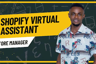 be your shopify virtual assistant store manager for sales, marketing cro SEO