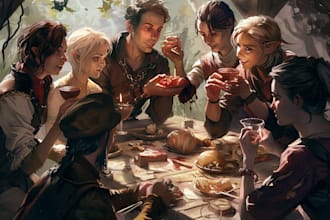 draw original fantasy characters for your dnd party