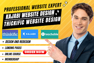 design kajabi website, online course, course creation, course website, kajabi