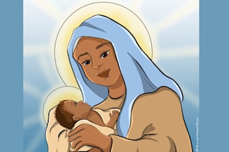 create christian and biblical illustrations