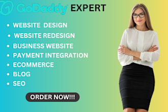 design and redesign godaddy website, godaddy seo