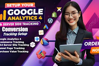 setup google analytics 4 ga4 ecommerce tracking, ads conversion tracking by GTM