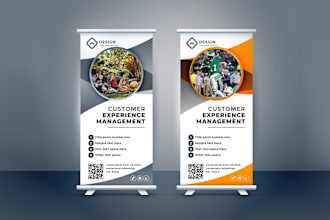 design roll up, retractable, pull up or roller banner
