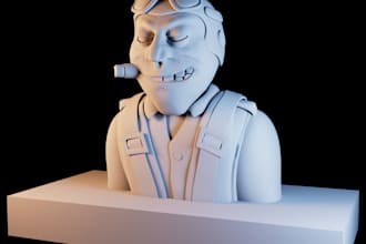 sculpt 3d character,3d coin, 3d toy,3d amor,3d miniature for 3d printing