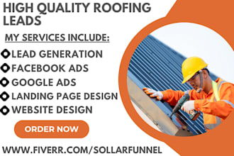 generate roofing solar panel construction carpentry  homeowners handyman leads