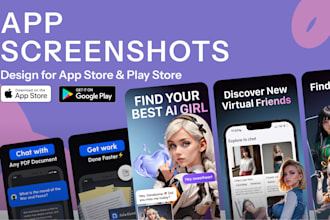 design attractive app screenshots for app store