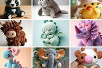 write detailed amigurumi crochet patterns with picture tutorials and video, etsy