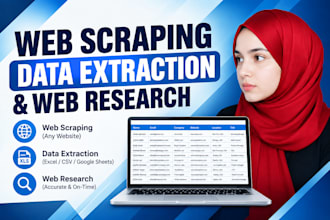 do web scraping, website data extraction and data collection
