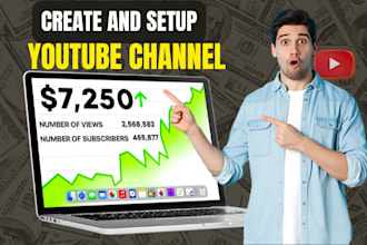 create and setup youtube channel