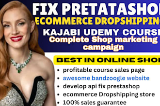 build awesome bandzoogle website, develop api fix prestashop ecommerce dropship,