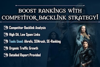 create competitor backlinks by manually using white hat SEO
