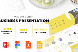design presentation by power point, google slides,canva