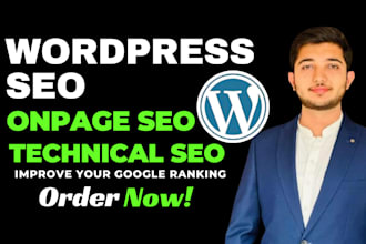 do advance wordpress on page and technical SEO optimization