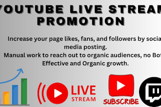 do youtube live stream, live streaming, video promotion, channel promotion