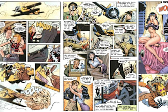 illustrate comic book graphic novel character design storyboard sfw manga artist
