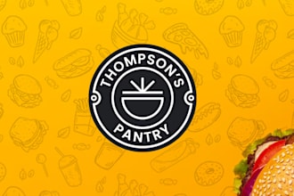 create food kebab burger bread logo design